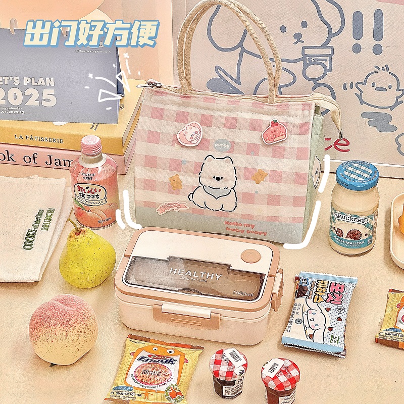 可爱大容量卡通便当包