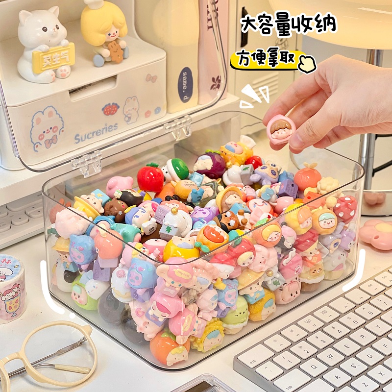 透明多功能大容量萌粒收纳盒