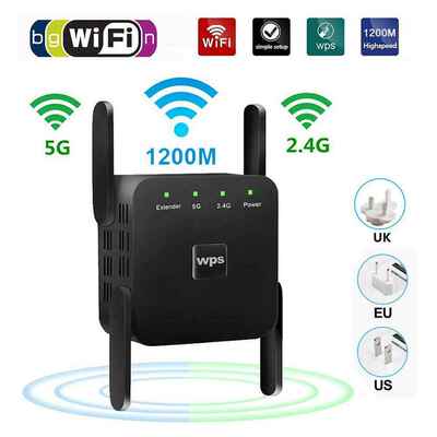 Dual Band 2.4G 5G Wifi Repeater Wifi Signal Booster Amplifie
