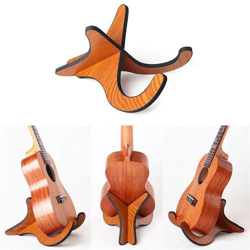 Electric Ukulele Holder Stand Guitar Ukulele Stand Wooden Gu