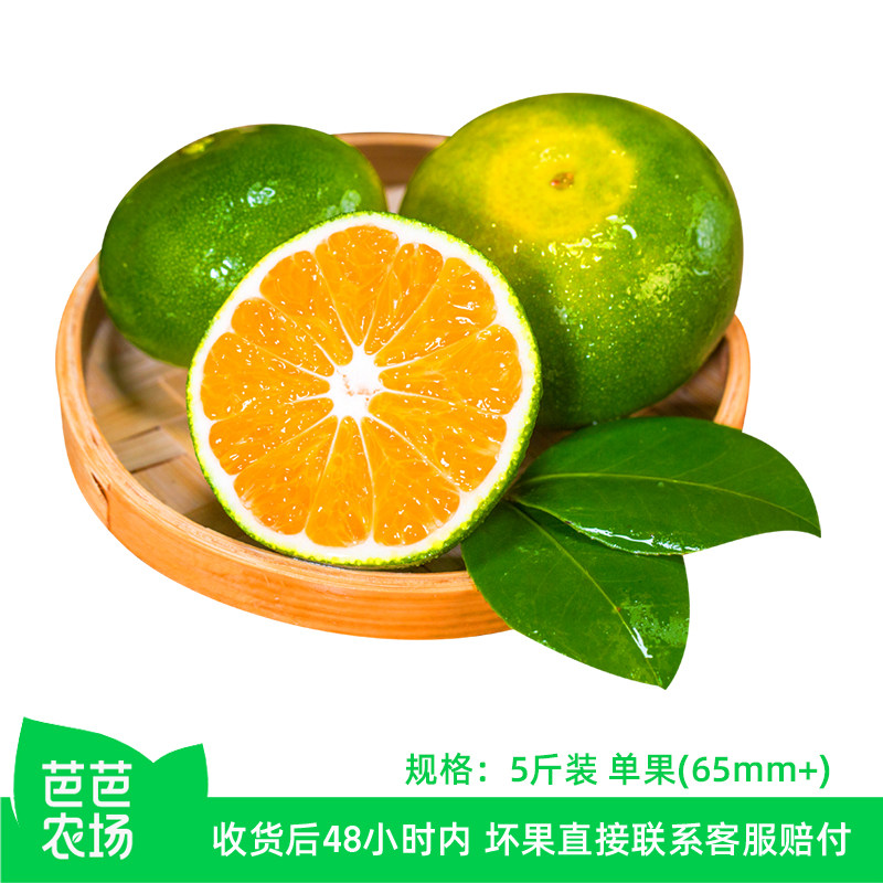 【芭芭农场】青皮蜜桔5斤 单果65mm+ 包邮发货