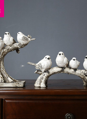 简约风小鸟装饰超市商场酒店摆件