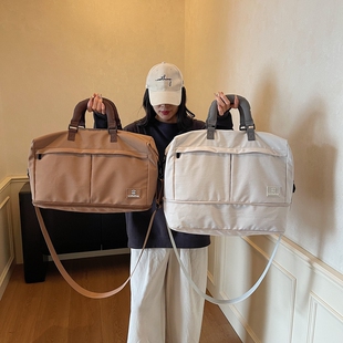 轻便牛津布旅行大容量包短途出差套拉杆装衣服包单肩斜跨可扩容包
