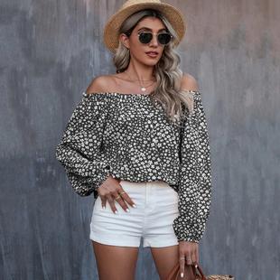 Long One Shirt Loose Women Sleeve Shoulder Sexy Top