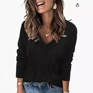 Long Womens Sweater Sleeve Neck Color Casual Solid