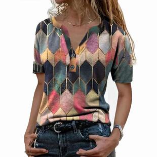 Sleeve shirt Tops Contrast neck Fashion Short Shirt