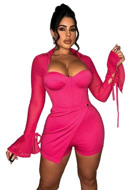 sexy black piece bikini women long mesh pleate dress