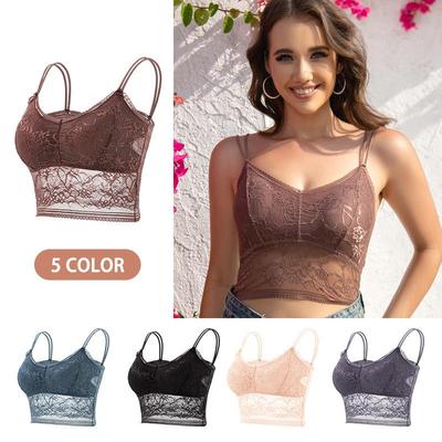 women underwear lace wireless comfortable out hollow bra