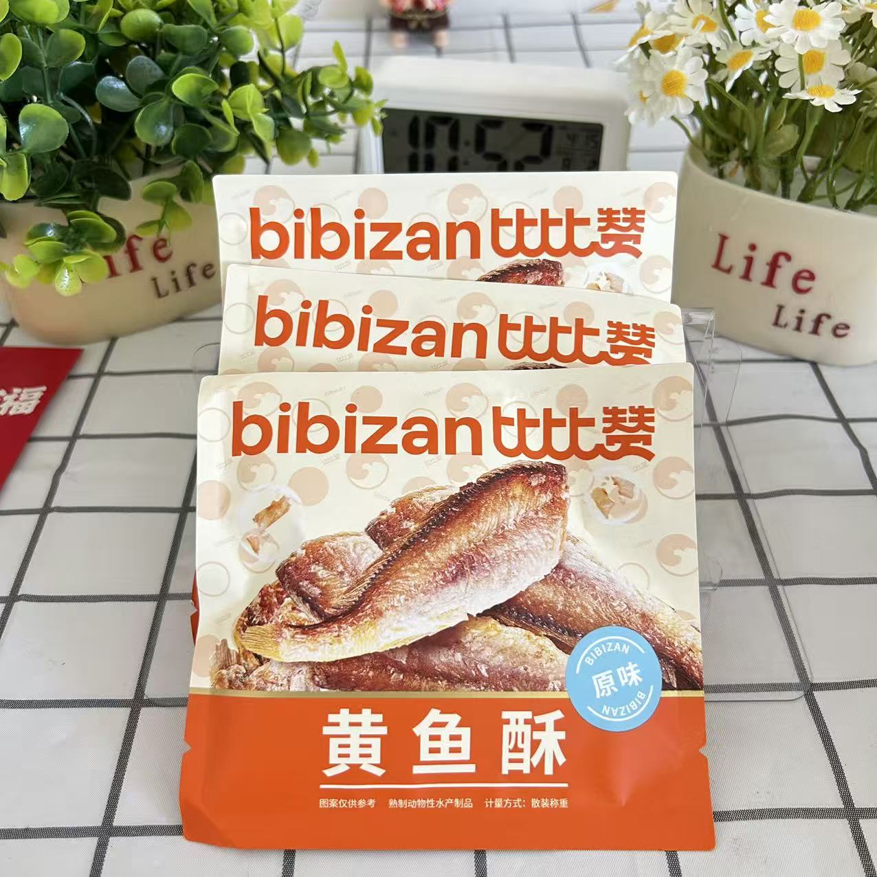 比比赞黄鱼酥12g/袋原味零食