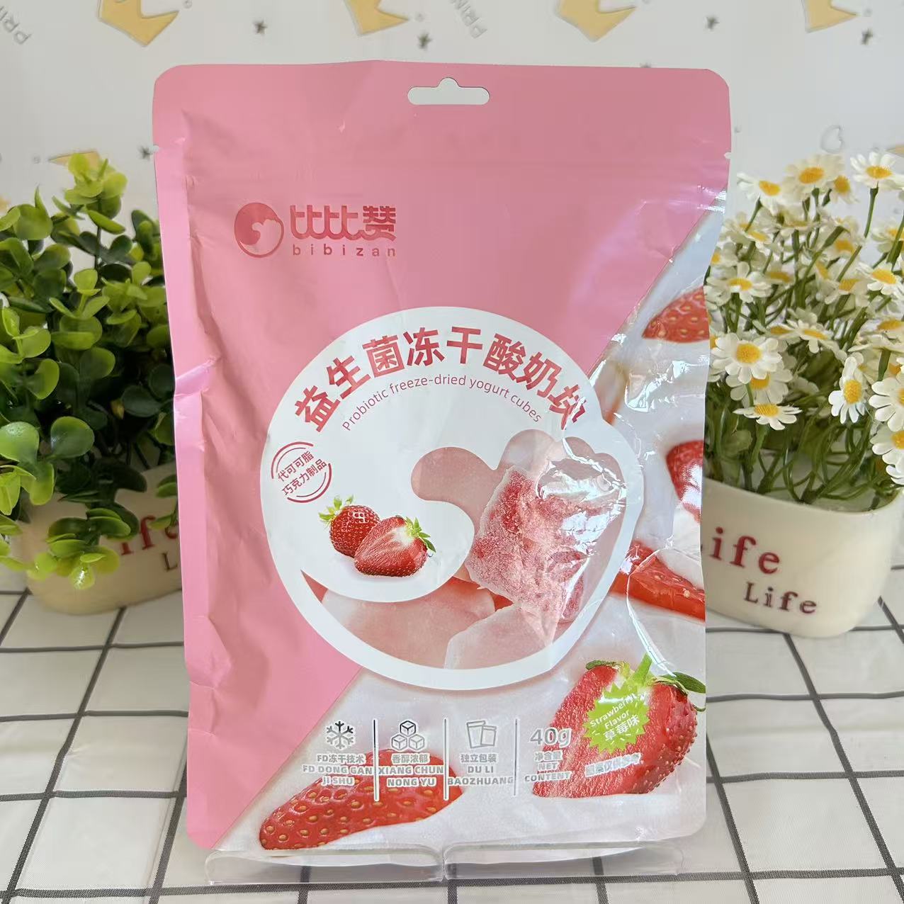 比比赞益生菌冻干酸奶块40g
