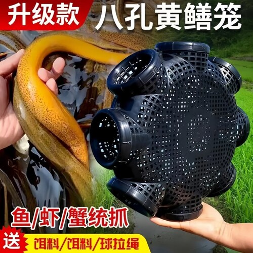 8孔黄鳝笼子捕鱼笼鳝鱼泥鳅笼虾笼抓鱼笼装鱼篓花篮网倒须抓螃蟹