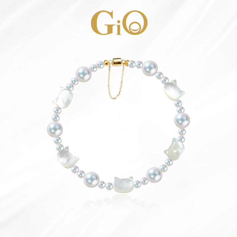 GiO猫咪手链18K金链尾