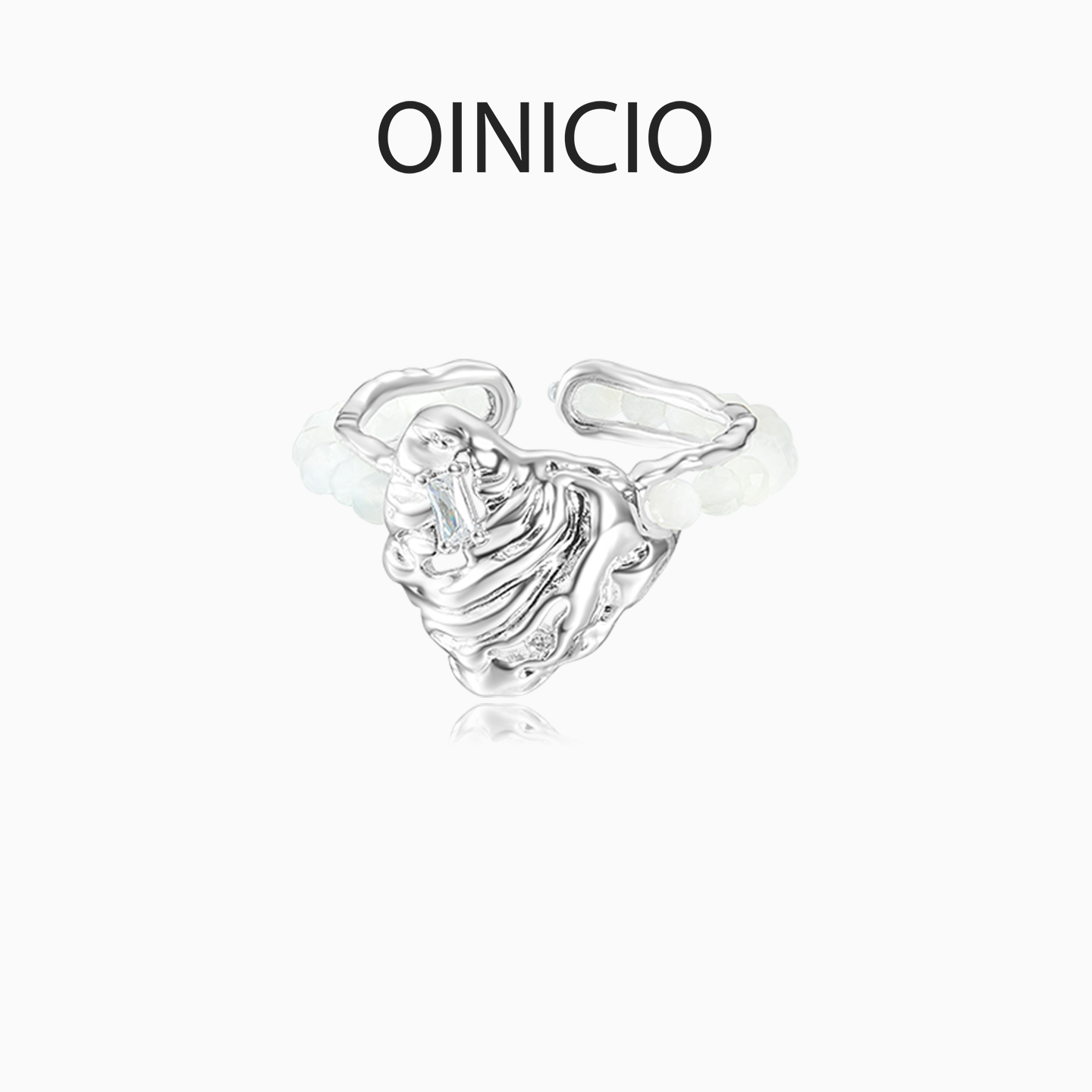 [张碧晨同款]OINICIO初印人鱼公主系列925银贝壳戒指情侣对戒