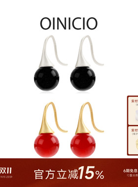 OINICIO金色耳钉本命年耳饰