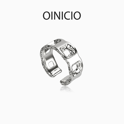 OINICIO初印素圈镂空戒指