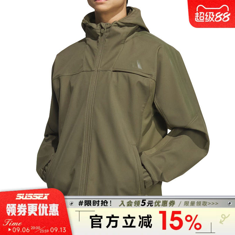 阿迪达斯运动休闲夹克外套