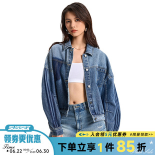 阿迪达斯三叶草春季女子运动休闲夹克外套KR5042