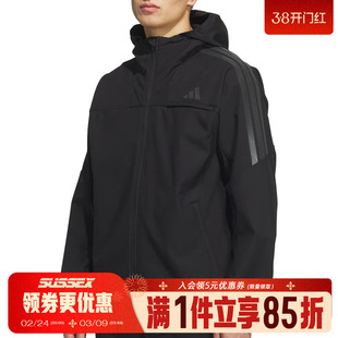 阿迪达斯冬季男子运动休闲连帽夹克外套KA1307