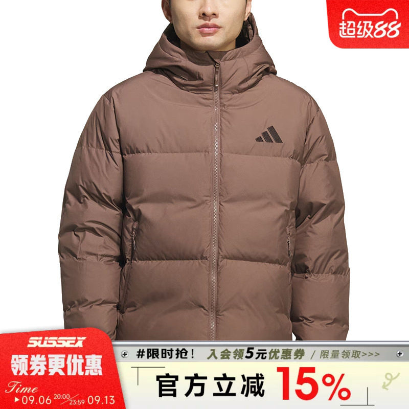 阿迪达斯运动休闲羽绒服