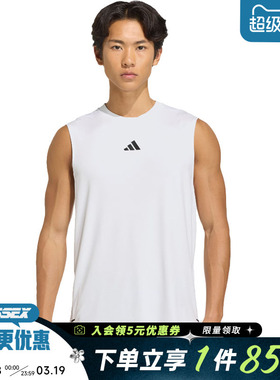 阿迪达斯夏季男子运动休闲无袖T恤背心KD0376