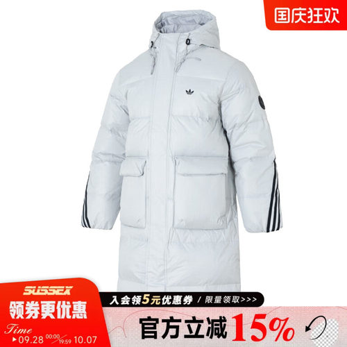 阿迪达斯运动休闲羽绒服