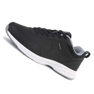 乔丹男黑色运动鞋皮面软底跑步鞋品牌官方正品舒适波鞋开车旅游鞋