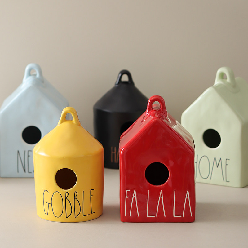 庭院花园鸟窝挂件鸟屋房子造型陶瓷储物罐装饰摆件小鸟喂食鸟,宠物/宠物食品及用品,鸟窝,淘宝优惠券,粉丝福利购,淘宝优惠卷