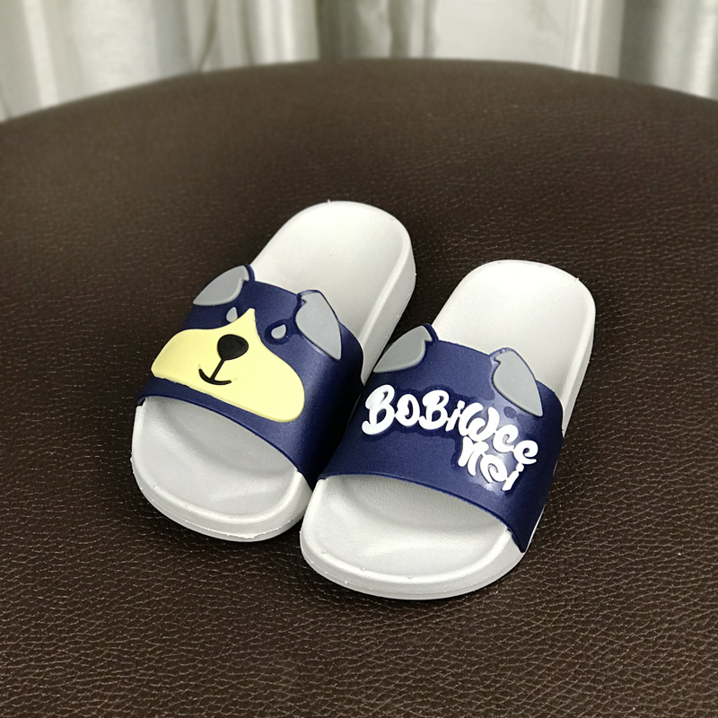 儿童拖鞋夏季居家室内防滑洗澡卡通可爱软塑胶男女宝宝一字拖鞋