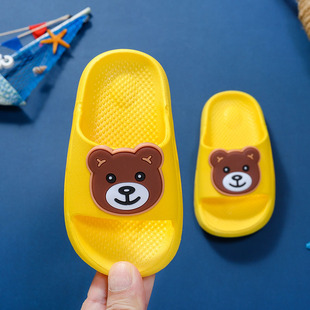 儿童拖鞋 小孩居家用室内洗澡软防滑可爱卡通男女童凉拖一字拖 夏季