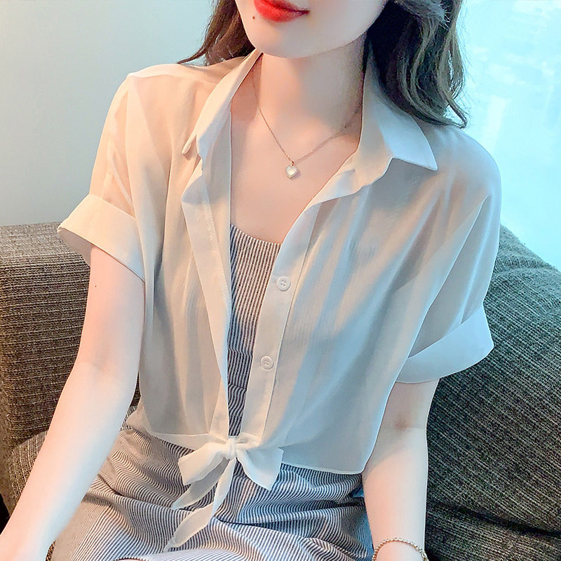 配吊带裙子雪纺衫小披肩薄款外套开衫防晒上衣女2026新款夏季外搭