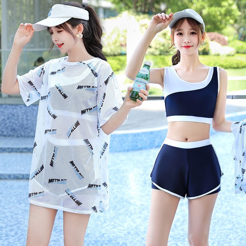 泳衣女三件套两件式微胖女孩遮肚显瘦2025年新款女士大尺码泳装速