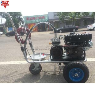 手推式冷喷划线机 汽油动力道路标线划线机 小型塑胶跑道划线机