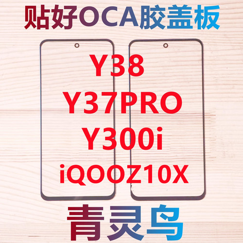 适用vivo Y37PRO Y38 Y300i  iQOOZ10X 带OCA干胶盖板外屏玻璃