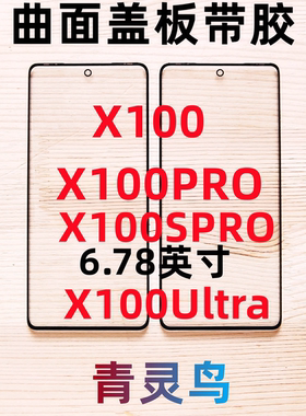 适用VIVO X100 Ultra X100PRO X100SPRO 曲面屏带OCA干胶盖板外屏