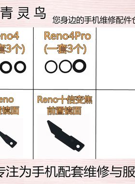 适用OPPO Reno Reno十倍 Reno4 RenoPro 后置摄像头镜面玻璃镜片