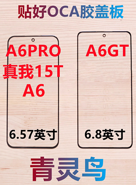 适用OPPO A6 A6GT A6PRO 真我15T  带OCA胶盖板外屏