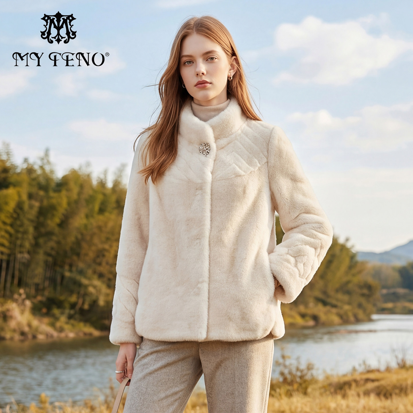 马天奴2025冬季新款钻扣立领短款金貂绒外套仿皮草轻奢时尚保暖女,女装/女士精品,短外套,淘宝优惠券,粉丝福利购,淘宝优惠卷