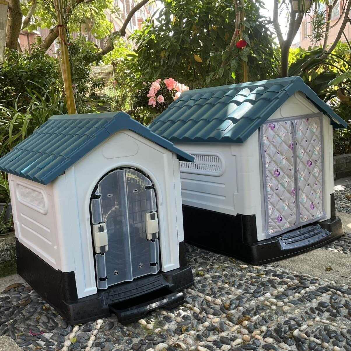 狗棚室外防雨农村户外防水中大型犬狗屋四季通用防晒庭院宠物别墅