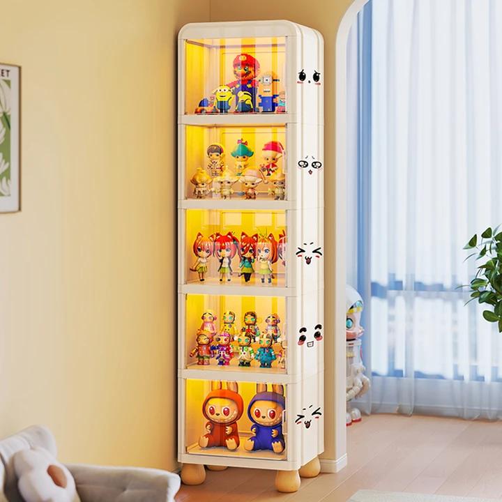 【带灯●带脚手办展示柜】奶油风