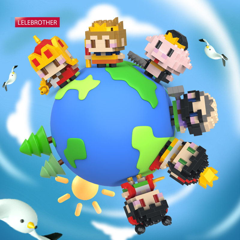 西游记孙悟空哪吒微颗粒拼装积木玩具男孩女孩益智拼图儿童节礼物,玩具/童车/益智/积木/模型,普通塑料积木,淘宝优惠券,粉丝福利购,淘宝优惠卷