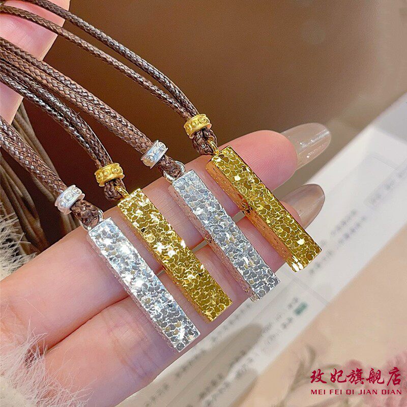 碎冰冰超闪纯银项链女简约百搭