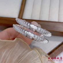 玫妃小熊百福纯银手镯足银9999男女宝宝小孩婴儿满月周岁生日礼物