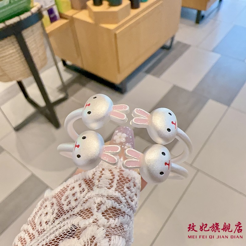 小兔子纯银手镯女可爱甜美时尚