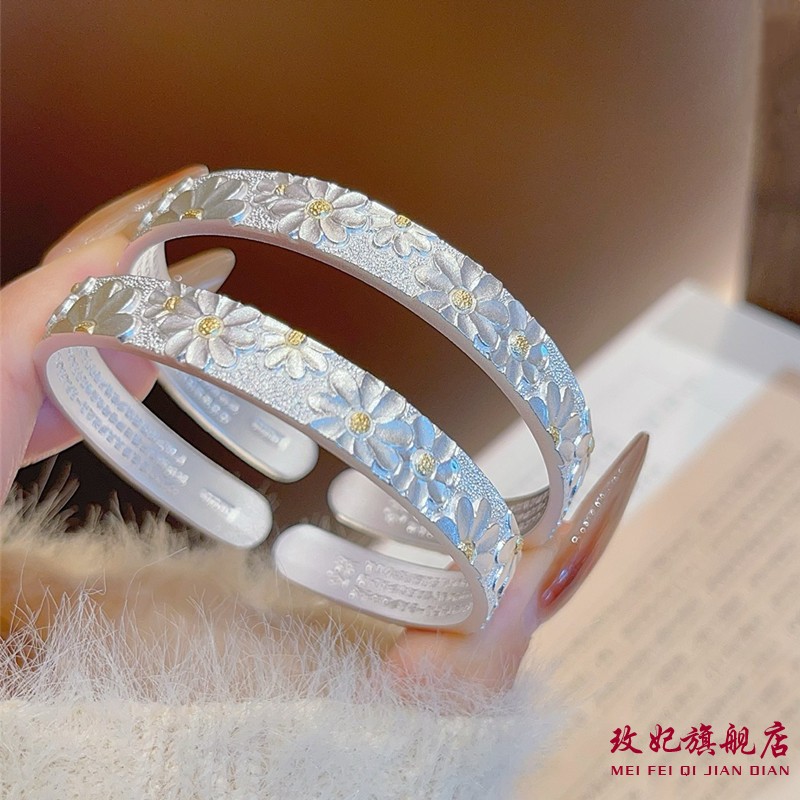 小雏菊纯银手镯女时尚轻奢高级感