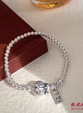 叮当猫纯银手链女个性轻奢时尚