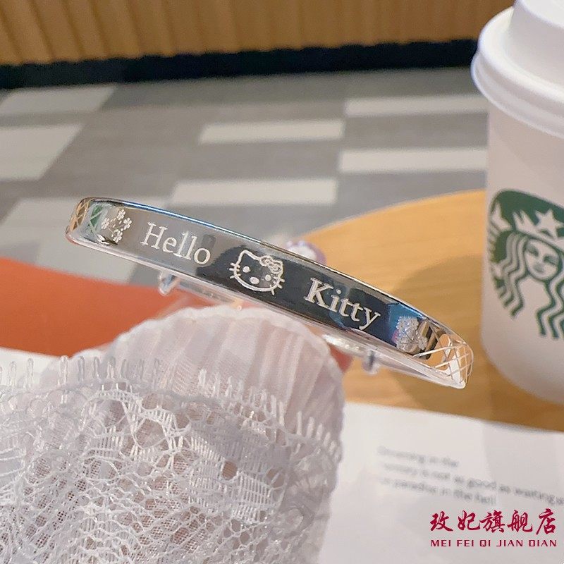 玫妃kt猫纯银手镯足银9999女宝宝中大童学生儿童满月周岁生日礼物