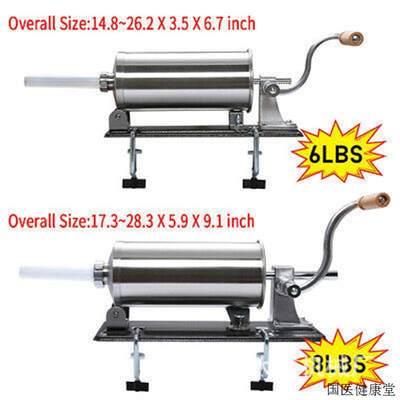 厂家现货跨境多款不锈钢灌肠机商用家用立式腊肠机手动卧式香肠机