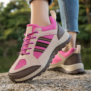 新款 宽脚掌大头运动鞋 户外登山鞋 透气防滑徒步鞋 男女秋季 2026春季