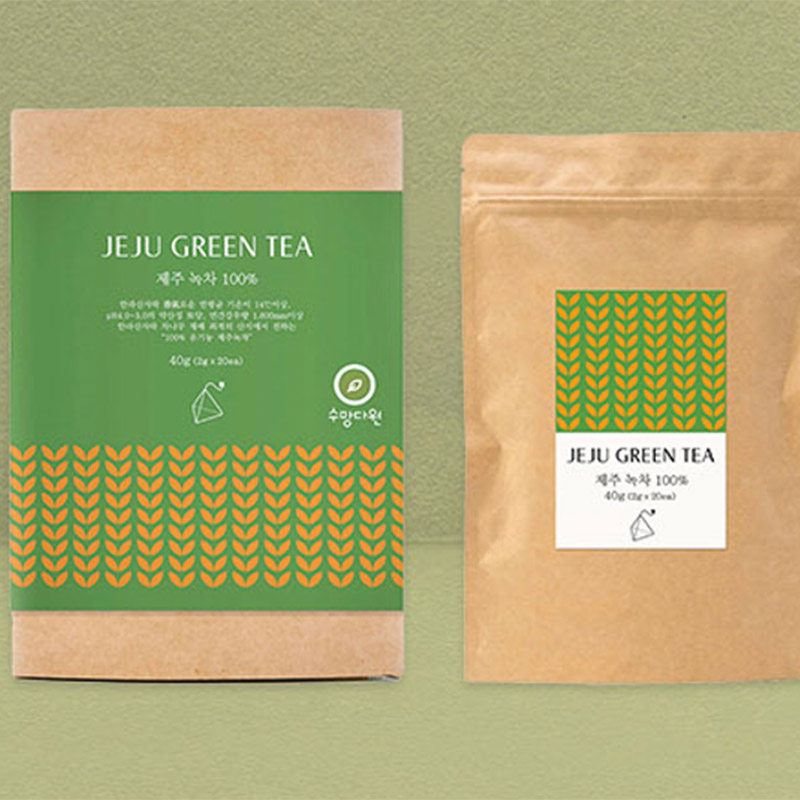 [爱德专属]韩国直邮水望茶园清净济州绿茶茶包40g