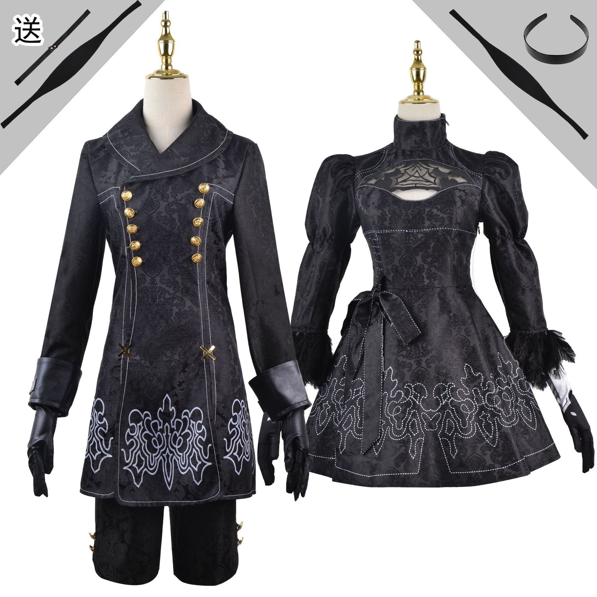 尼尔机械cos纪元9S女主角2B姐cos服尤哈尔动漫女装连衣裙cosplay